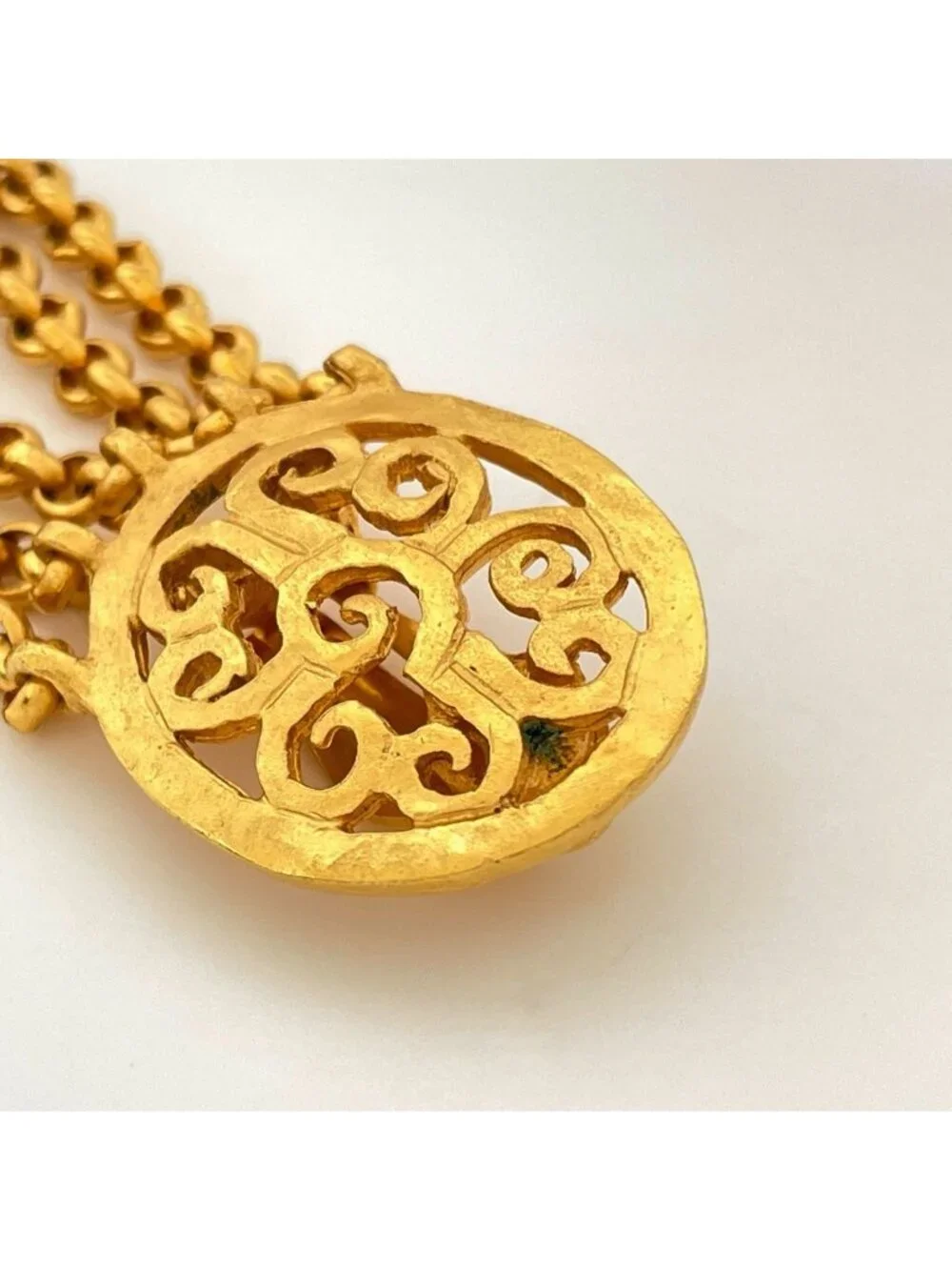 Chanel Earrings CC Logo Gold Plated